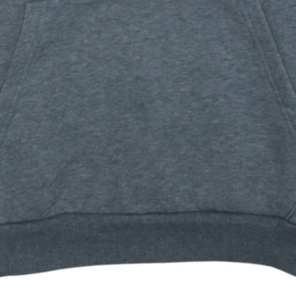 Puma Men's Grey Pullover Hoodie L Fleece Logo Sportswear