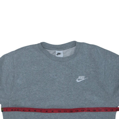 Nike Men's Grey XS Crew Neck Pullover Fleece Sweatshirt