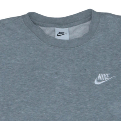 Nike Men's Grey XS Crew Neck Pullover Fleece Sweatshirt