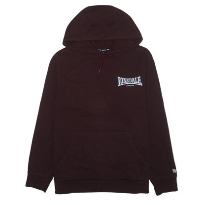 Lonsdale Mens Brown 3XL Pullover Hoodie with Logo Pocket