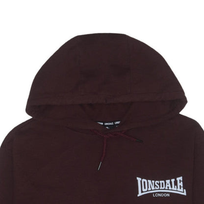 Lonsdale Mens Brown 3XL Pullover Hoodie with Logo Pocket