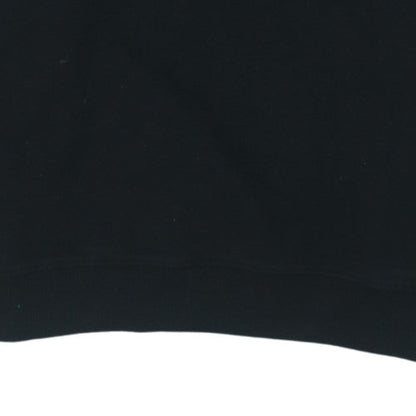 Calvin Klein Jeans Women Black L Sweatshirt Logo Cotton Crew Neck