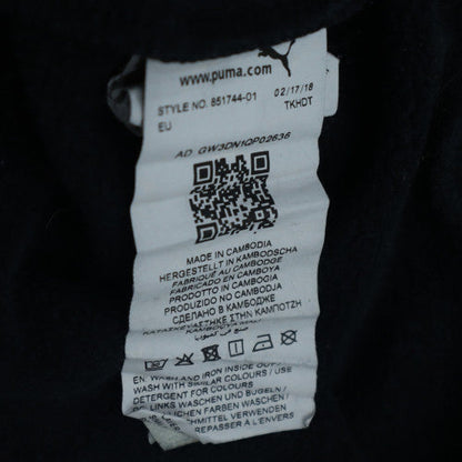 Puma Men's Black XL Pullover Hoodie Fleece Logo Sweatshirt