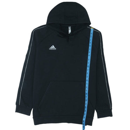 Adidas Men's Black XL Pullover Hoodie with Logo and Pocket