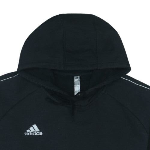Adidas Men's Black XL Pullover Hoodie with Logo and Pocket