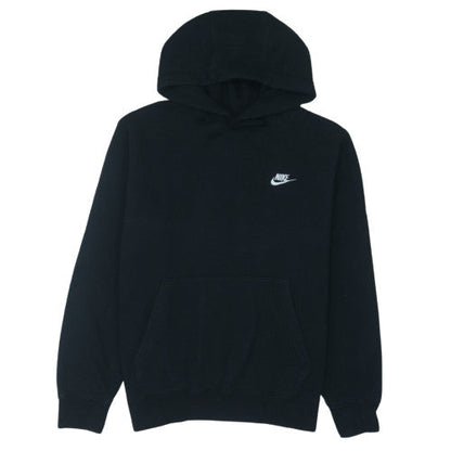 Nike Mens Black Pullover Hoodie M Regular Fit Fleece Sweatshirt