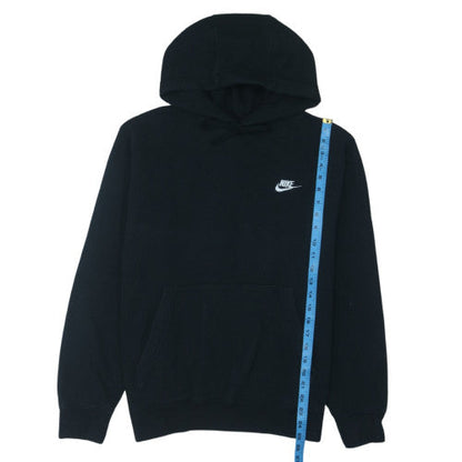 Nike Mens Black Pullover Hoodie M Regular Fit Fleece Sweatshirt