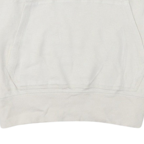 Puma Men's Beige Pullover Hoodie Size S Embroidered Sportswear