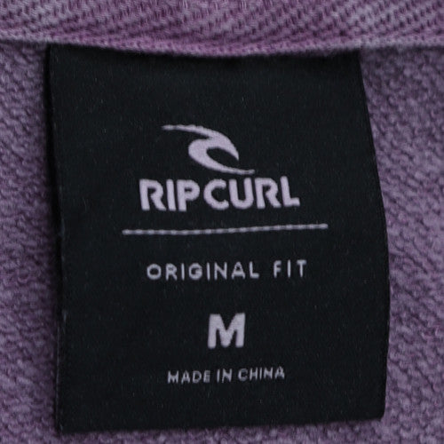 Rip Curl Men's Purple Pullover Hoodie Size M Fleece Surf Style