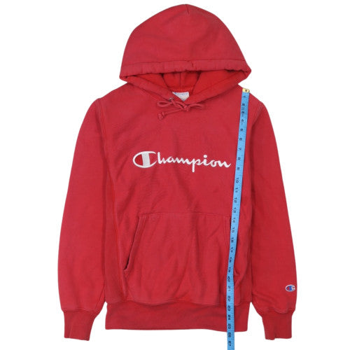 Champion Men's Red Reverse Weave Pullover Hoodie Size S
