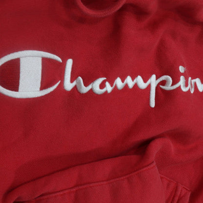 Champion Men's Red Reverse Weave Pullover Hoodie Size S