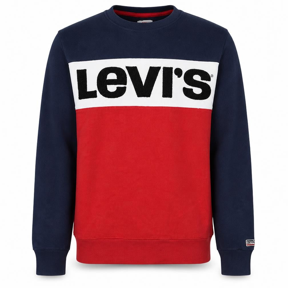 Levi's Men's Multicoloured Crew Neck Pullover Sweatshirt M