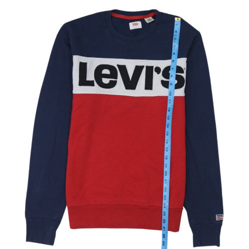 Levi's Men's Multicoloured Crew Neck Pullover Sweatshirt M