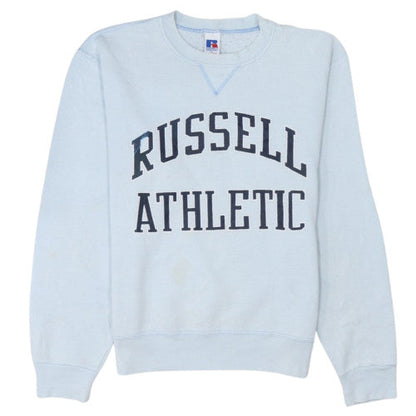 Russell Athletic Mens Blue Small Pullover Crew Sweatshirt
