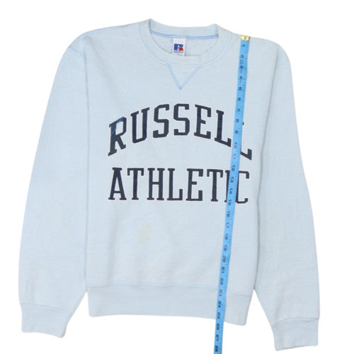 Russell Athletic Mens Blue Small Pullover Crew Sweatshirt