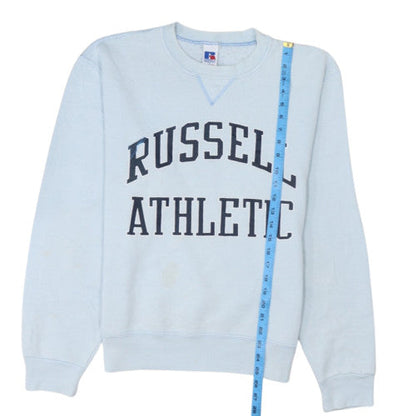 Russell Athletic Mens Blue Small Pullover Crew Sweatshirt