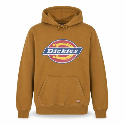 Dickies Men's Brown Pullover Hoodie Medium Fleece Graphic Logo