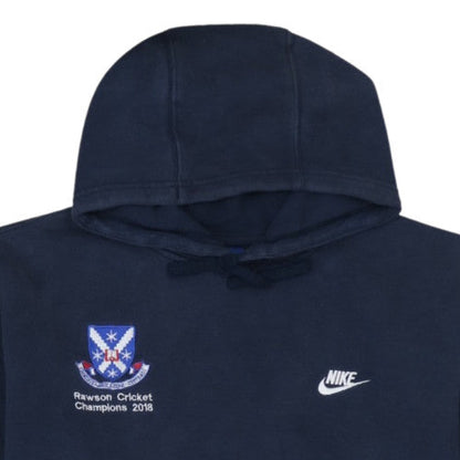 Nike Men's Blue 2XL Pullover Hoodie Embroidered Sportswear