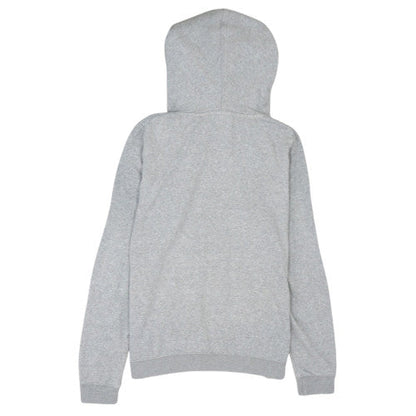Nike Men's Grey Pullover Hoodie L Fleece Logo Sweatshirt