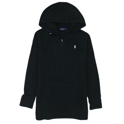 Polo Ralph Lauren Women's Black Pullover Hoodie Medium Cotton Blend