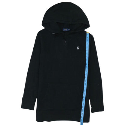 Polo Ralph Lauren Women's Black Pullover Hoodie Medium Cotton Blend