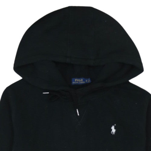 Polo Ralph Lauren Women's Black Pullover Hoodie Medium Cotton Blend