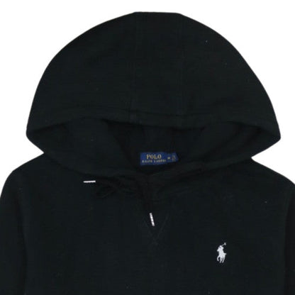 Polo Ralph Lauren Women's Black Pullover Hoodie Medium Cotton Blend