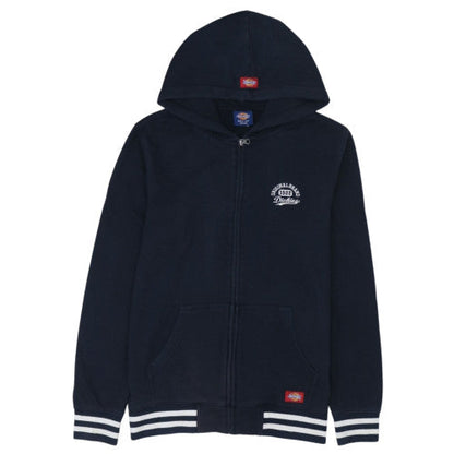 Dickies Men's Navy Blue Full Zip Hoodie Medium Classic Fleece