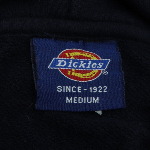 Dickies Men's Navy Blue Full Zip Hoodie Medium Classic Fleece