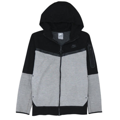 Nike Men's Grey Black Full Zip Hoodie XL Regular Fit