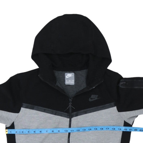 Nike Men's Grey Black Full Zip Hoodie XL Regular Fit