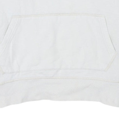 Tommy Hilfiger Women’s White Organic Cotton Pullover Hoodie Size L