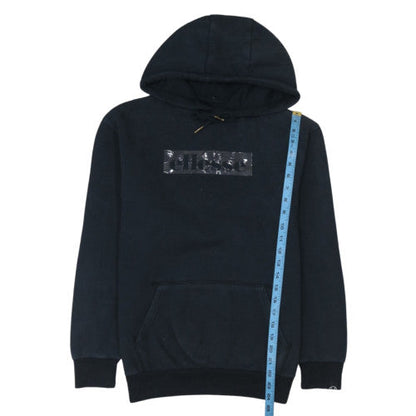 Ellesse Mens Black Pullover Hoodie Size S Fleece Logo Sportswear