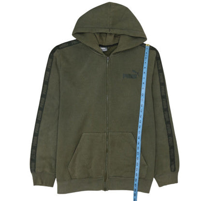 Puma Men's Green 2XL Full Zip Fleece Hoodie Sweatshirt