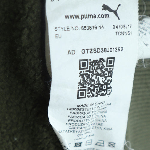 Puma Men's Green 2XL Full Zip Fleece Hoodie Sweatshirt