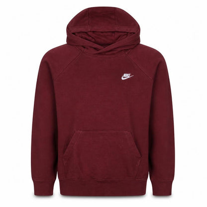 Nike Men's Red Pullover Hoodie M Regular Fit Sports Fleece