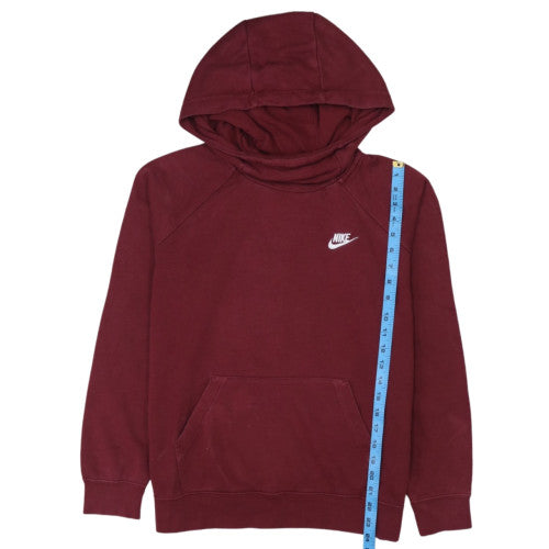 Nike Men's Red Pullover Hoodie M Regular Fit Sports Fleece