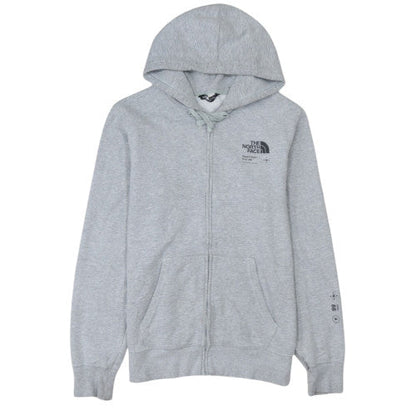 The North Face Men's Grey Full Zip Hoodie Size M Outdoor Fleece