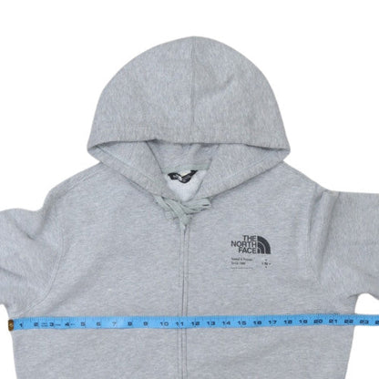 The North Face Men's Grey Full Zip Hoodie Size M Outdoor Fleece