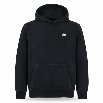 Nike Men's Black Pullover Hoodie M Regular Fit Logo Fleece