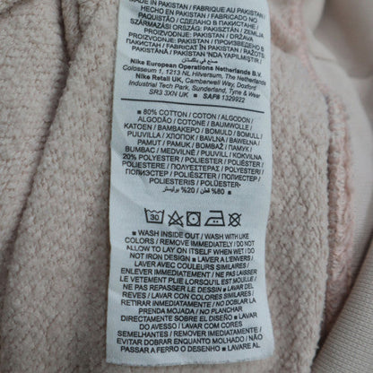 Nike Women Beige Crew Neck Pullover Sweatshirt L