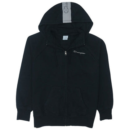 Champion Men's Black Full Zip Hoodie L Regular Fit Sportswear