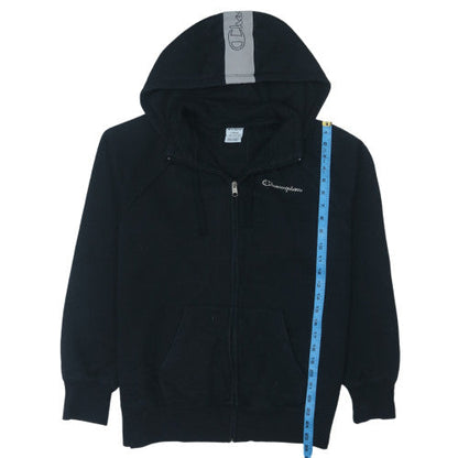Champion Men's Black Full Zip Hoodie L Regular Fit Sportswear