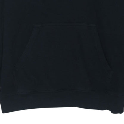 Champion Womens Black Large Pullover Hoodie with Logo Detail