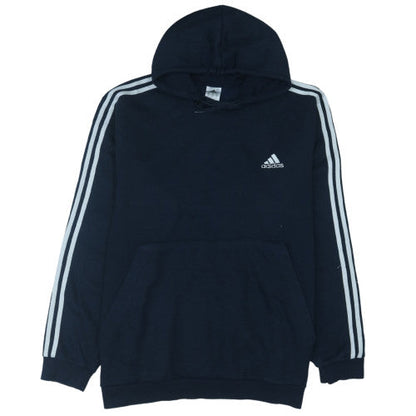 adidas Mens Black 2XL Pullover Hoodie with Logo Sports Style