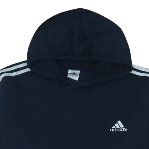 adidas Mens Black 2XL Pullover Hoodie with Logo Sports Style