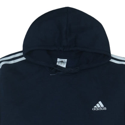 adidas Mens Black 2XL Pullover Hoodie with Logo Sports Style