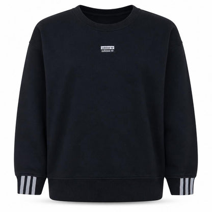 Adidas Women's Black Crew Neck Pullover Sweatshirt Size 14