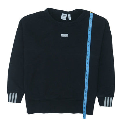 Adidas Women's Black Crew Neck Pullover Sweatshirt Size 14