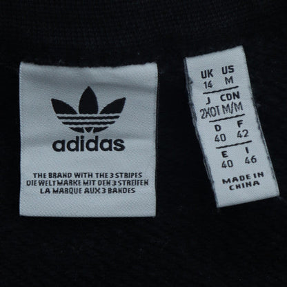 Adidas Women's Black Crew Neck Pullover Sweatshirt Size 14
